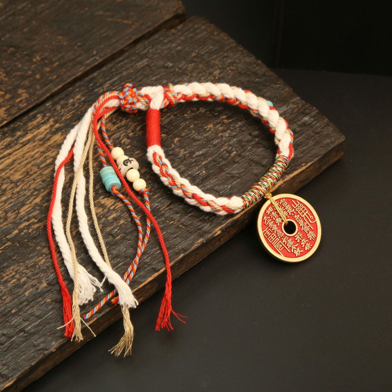 Blue celestial cloud serpentine charm bangle bracelet for prosperity.