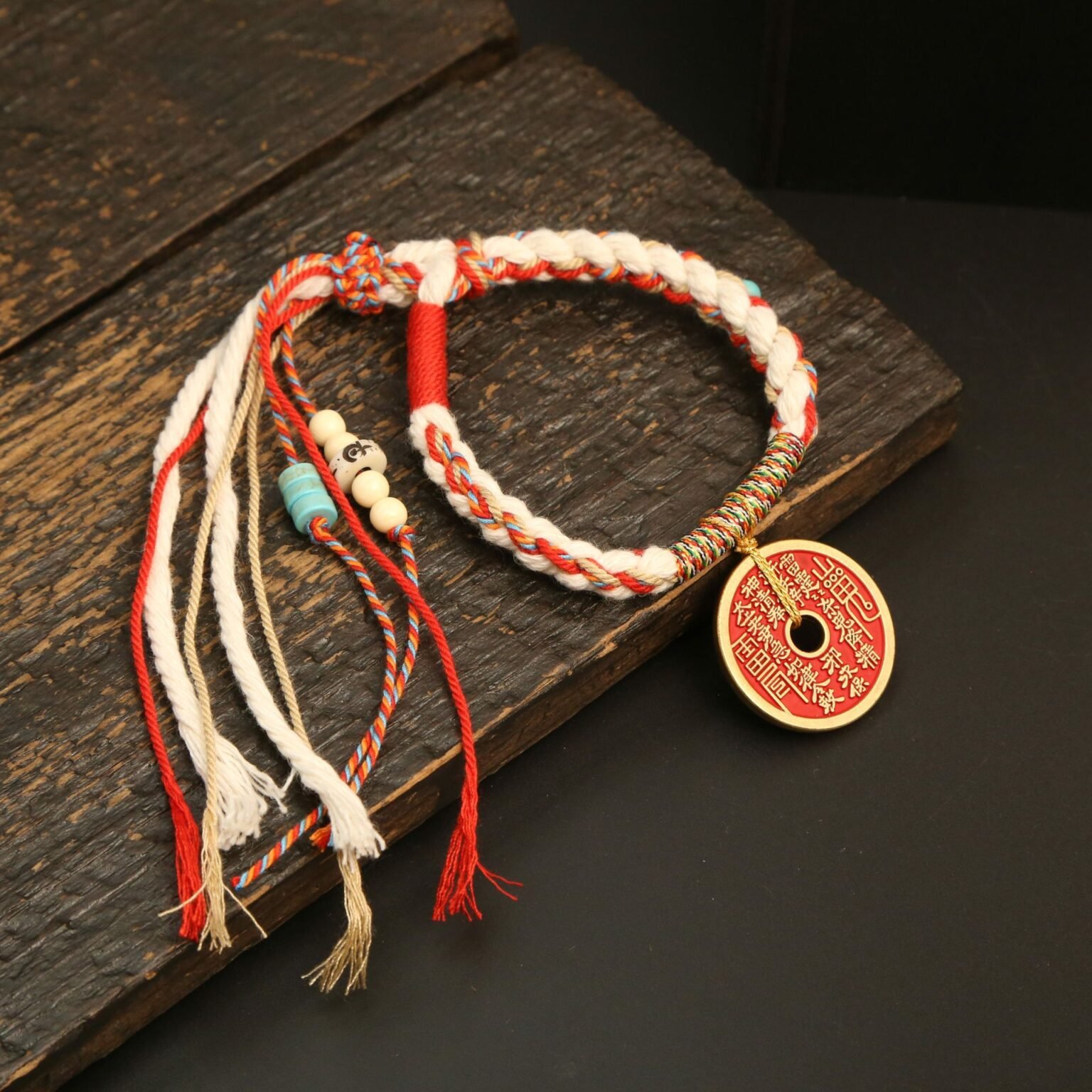 Blue celestial cloud serpentine charm bangle bracelet for prosperity.