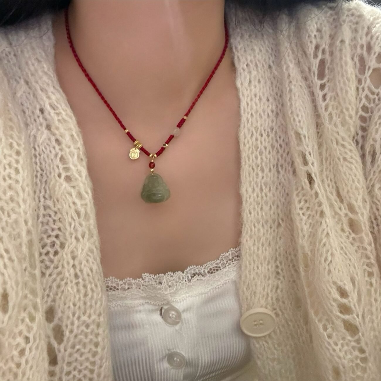 Celestial Aura Gold Link, Balances energy with radiant metal harmony. - Image 4