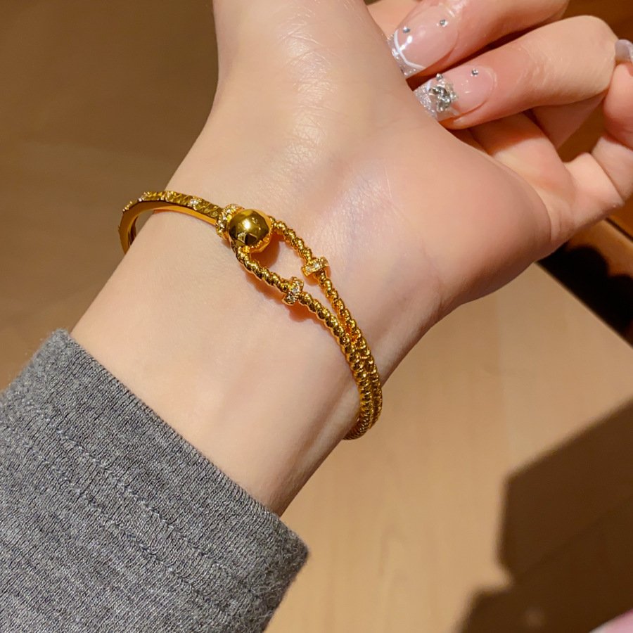 Beautiful custom bracelet with meaningful engravings and symbols