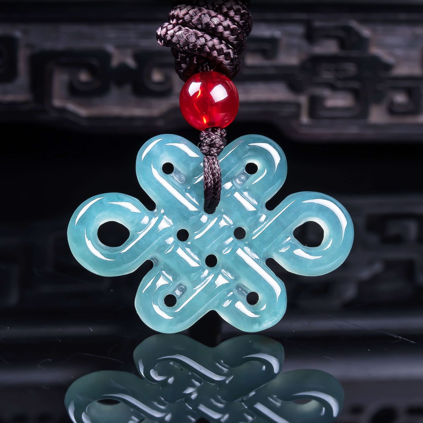 Verdant Fortune custom gold pendant with artisan wood charm for harmony.