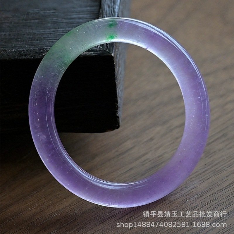 Blue Celestial Fusion Jade bangles bracelet with cosmic charm.