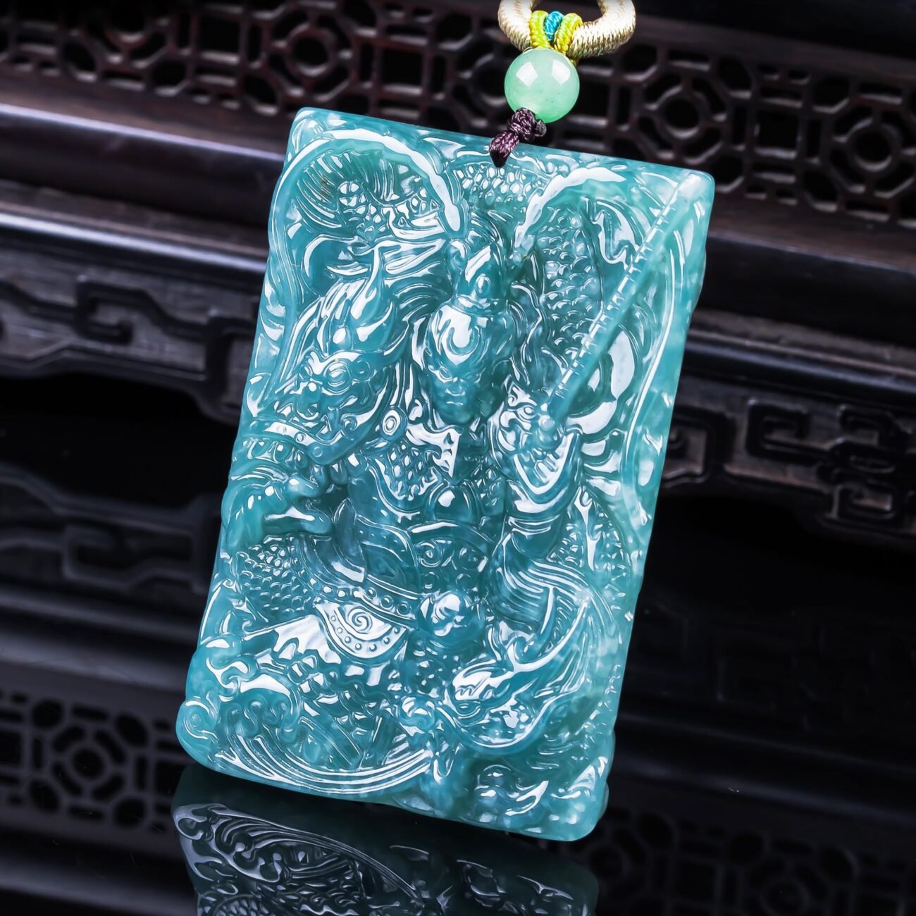 Celestial Hetian Jade pendant showcasing ancient Chinese harmony, artisan jewelry.