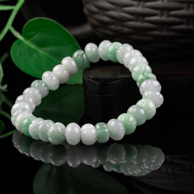 Handcrafted wood pendant necklace with Verdant Harmony Beads, natural Chinese charm.